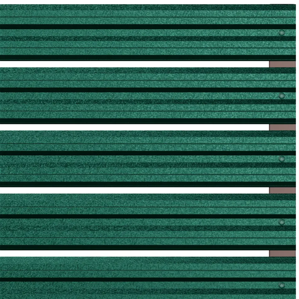 Șipcă simetrică Verde Pin | RAL 6005